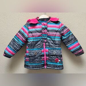 Wippette Kids Little Girl Pink Full Zip Jacket Size 4T